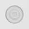 Ekena Millwork Standard Sedgwick Bullseye Rosette with Square Edge, 3"W x 3"H x 1/2"P ROSP030X030X050SDG02 - alternate 3